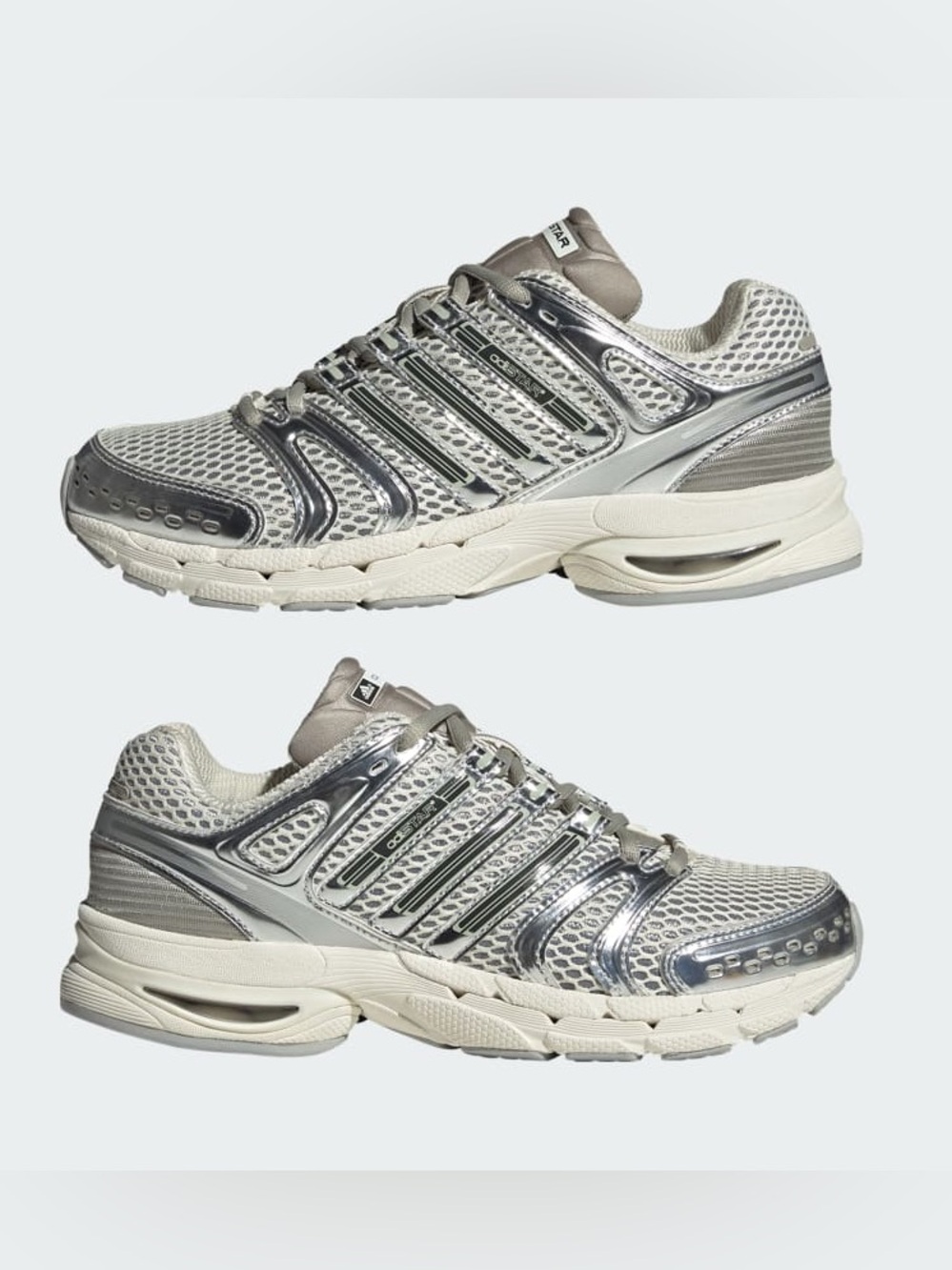 adidas Adistar Control 5 W Women’s Low Top Mesh Sneakers Gray KJ2285 size 9.5/10